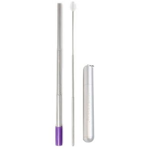 Mindful Nature Stainless Steel Collapsible Telescopic Reusable Drinking Straws